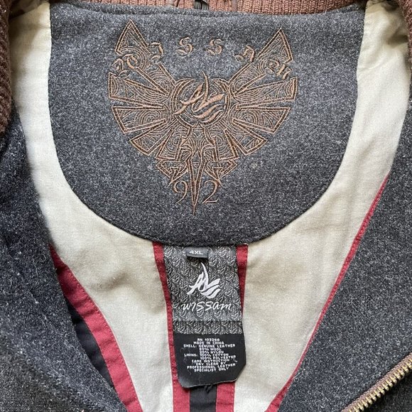 Al Wissam Mens Varsity Bomber Jacket - Picture 3 of 8